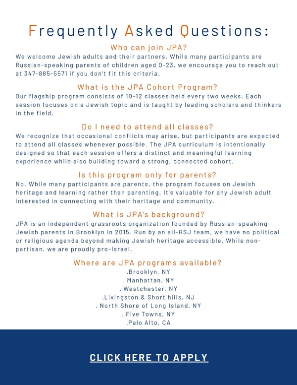 JPA Bergen County: Jewish Learning for Russian-Speaking Parents - Page 5